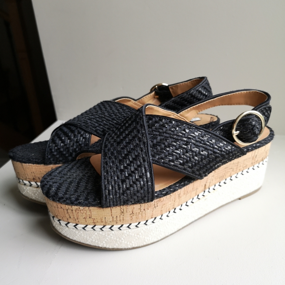 Zara - Woven Flatform Sandals